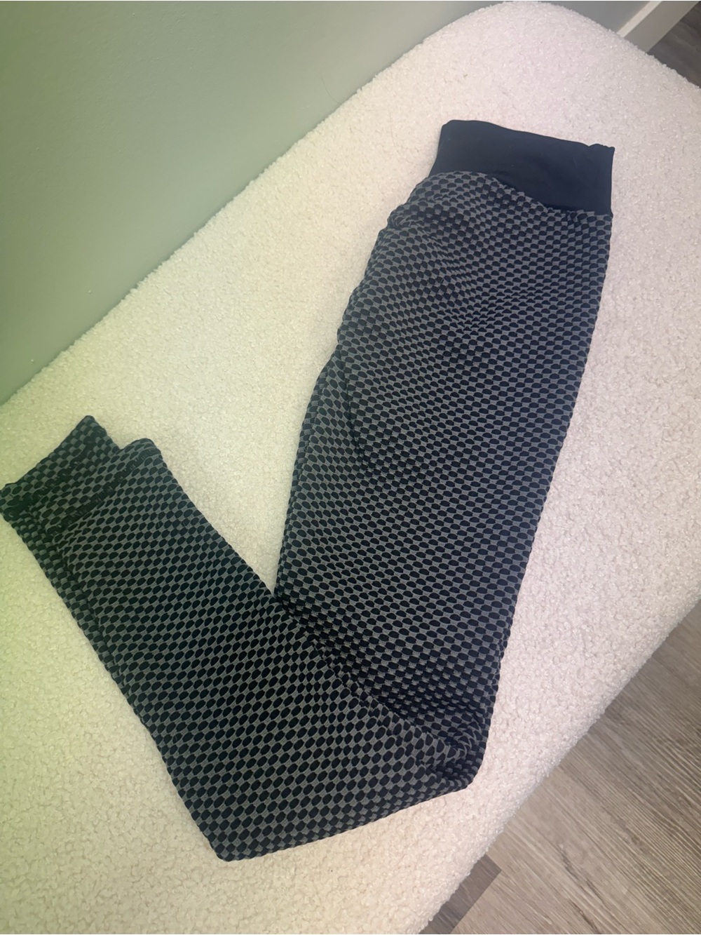 Women’s Black Patterned Leggings - Booty Stretch Bottoms